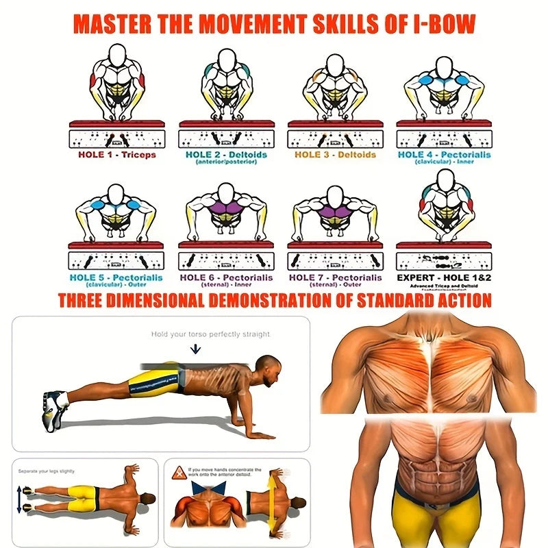 Équipement de pompes à poignées guidées / Guided Handle Push-Up Equipment